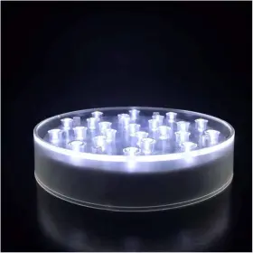 Ardux 445040231220 Lardux Led Light Base - 6 Inch Round Display Pedestal Stand Plate Flat For