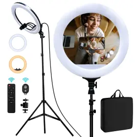 Aro De Luz 789481445608 Ring Light - 21 Inch 60 W Dimmable Led Kit With Stand