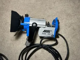 L1.79360.a Arri 150w Tungsten Fresnel Light With Barn Doors Set Of 2 #3