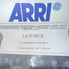 L4.77157.e Arri In-line Power Switch Complete For Junior 300 650 1000 New