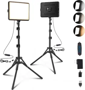 B0cy1x4z9f Arsoer 2-pack Led Photography Lighting Kit 15w Bi-color Video Light 2800