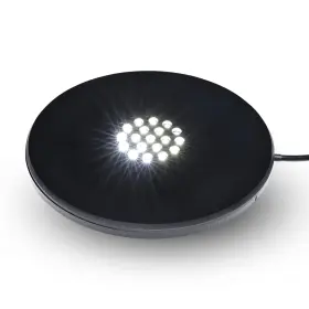 Asente 370301307444 19 Led White Light Stand Base - Circular Illuminated Display Pedestal For 3d