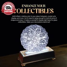 Asente 445002887885 16 Led Light Stand Base Rectangle Pedestal For 3d Crystal Glass Art #3