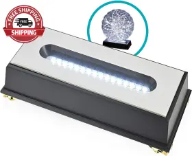 Asente 445002887885 16 Led Light Stand Base Rectangle Pedestal For 3d Crystal Glass Art