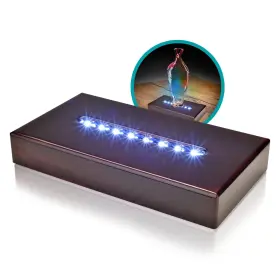 Asente 610890271277 8 Led Light Stand Base - Rectangle Display Pedestal For 3d Crystal Gla