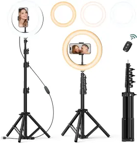 Afrl139 Atumtek 10 Inch Selfie Ring Light With 55 Extendable Tripod Stand Wi