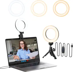 Atrl180 Atumtek Ring Light For Laptop 2800k-6600k 5 Inch Dimmable Led With