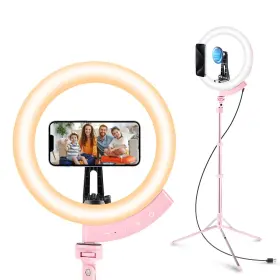 Aureday 731052301691 12ftft Selfie Ring Light With 62ftft Tripod Stand And Magnetic Phone Holder Led