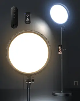 Aureday 731052301745 Big Ring Light With Stand 79 Inch Tall Selfie Remotes And