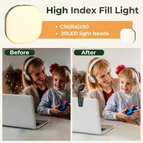 Aureday 762704114802 Selfie Light Led High Power Clip-on Phone With Adjustable Stand #2