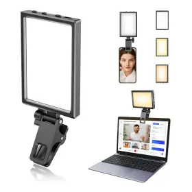 Aureday 762704114888 Rechargeable Selfie Light With Clip Video For Iphone///laptop 2000mah