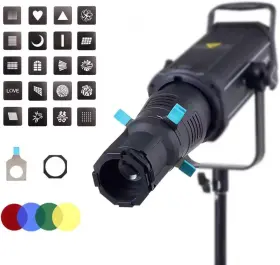 Xh-yg-90-1 Bafongcine Bowens Mount 19 Lens Spotlight Conical Optical Snoot Kit Photography Studio New