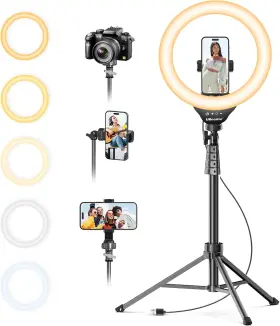 Bbtee 445017937926 12 Inch Led Ring Light With 62 Tripod For Video Live Streaming And Selfies