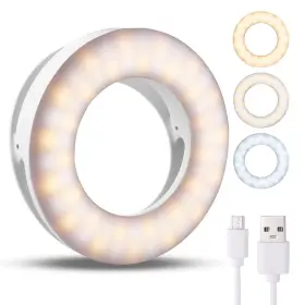 Benbilry 787803943153 Clip On Selfie Ring Light Compatible With Iphone 15/14/13/12 Series Recharg