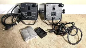 M40188 Bencher Vintage Photography Lights With Cords. Original Box Never Used #2