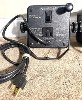 M40188 Bencher Vintage Photography Lights With Cords. Original Box Never Used #3