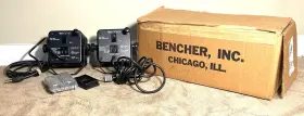M40188 Bencher Vintage Photography Lights With Cords. Original Box Never Used