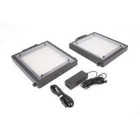 1875791 Bescor 741147883100 Led-500kb Twin 500w Led Dimmable Studio Light Kit - Sku#1875791