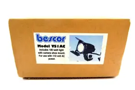 Vs1ac Bescor 100 Watt Light With Camera Shoe Mount Model 100w Ac Power Mint #2