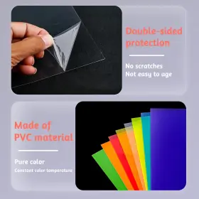 Bllremipsur 313032680639 8 Pcs Color Correction Gel Light Filter Photography Lighting Gels Sheet For Pho #3