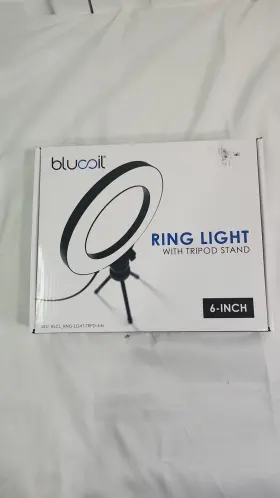 Blcl-rng-lght-trpd-6in Blucoil 6-inch Led Ring Light With Desktop Tripod Stand