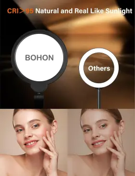 F-618 Bohon Ring Light For Video Conference Lighting Led Desk Lamp With Clamp 15w #3