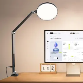 F-618 Bohon Ring Light For Video Conference Lighting Led Desk Lamp With Clamp 15w