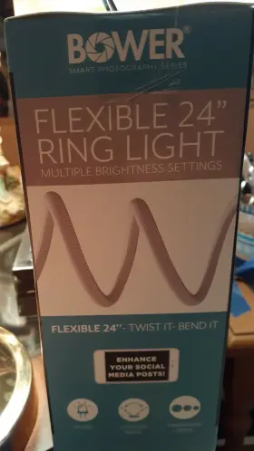 Bower 636980261317 Social Media Ring 24 Leds Live Light/phone Holder Flexible Inch With Clip #3