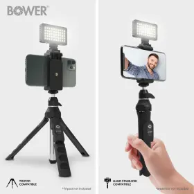 Bower 636980262277 50 Led Photo/video Light With Phone Mount Holder Black #2