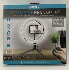 Wa-trl10 Bower 636980262284 10 Inch Led Ring Light Kit -tripod And Phone Holder New