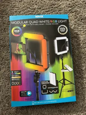 Wa-mod4rgb Bower Modular Quad White Rgb Smartphone Video Lights #2