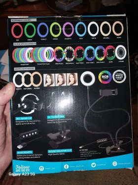 Wa-rgb6clip Bower 6 Inch White/rgb Ring Light With Clip-on Wired Remote By #2
