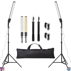 B0cyp7p31s Brand Gskaiwen 2-pack Dimmable Led Photography Lighting Kit - 3200k-5500k Video Lights And Tripod