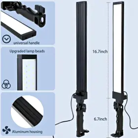 Branded 445038210299 Video Photo Studio Led Lights Kit Wand Stick Tripod Stands Color Filters #3