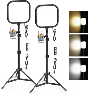 Branded01 445040030045 2pack Led Video Light Kit 15w Photography Lighting 78 Inch Dimmable Studio Li