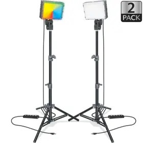 Branded01 711181300819 2-pack Led Kit Rgb White And Special Effects For Brilliant Content Creation