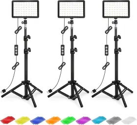 Am-23 Branded01 Photography Lighting Kit Dimmable 5600k Usb Led Video Studio Streaming Lights Wi