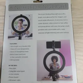 Birl815 Brilliant Idea New In Box Amazing Ring Light Led 8 Inch 10 Levels For Smartphone #3