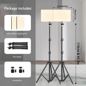 Btfoor 445053996932 Led Video Lights Conference Photography Lighting Selfie Light Photo Studio Lamp