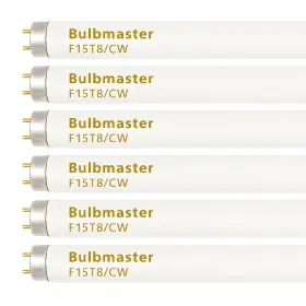 B0dsgnjnq7 Bulbmaster F15t8 Fluorescent Light Bulbs 15w 4100k 18 Inch Cool White 6 Pack