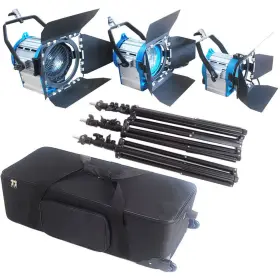 1000w Came-tv J3610 Fresnel Tungsten Studio Spot Video 3-light Kit 1x 650w 300w