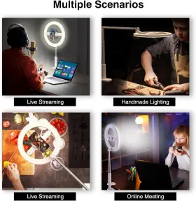 X004bet2sd Camolo Selfie Ring Light With Stand Overhead Phone Mount Adjustable Led Remote Control #2