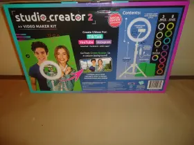 872081 Canal Toys Studio Creator 2 Video Maker With Tripod Ring Light Green Screen