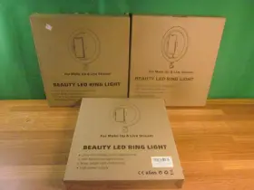 Chiusnra 719600754601 3 X Led Ring Lights With Desktop Stand Phone Holder Live Stream Selfie Makeup