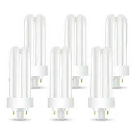 B01mzgme88 Circle 6 Pk Plt-26w/865/4p/gx24q-3 26w Triple Tube Compact Fluorescent Light Bulb New