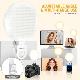 Cnuoky 313051151134 154 Led Phone Light 5000mah Rechargeable Selfie Clip Video Adjuste #2