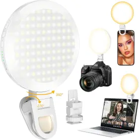Cnuoky 313051151134 154 Led Phone Light 5000mah Rechargeable Selfie Clip Video Adjuste