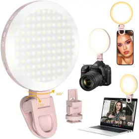 Cnuoky 794969535719 154 Led Phone Light 5000mah Rechargeable Selfie Clip Video Adju