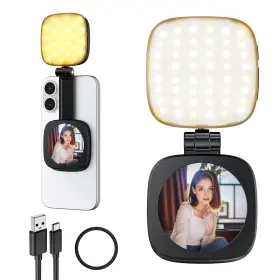 F-662 Cocobeen Magnetic Selfie Light For Phone 5 Led Mode With Mirror Compatible Iphone