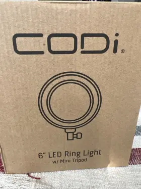 Codi 633886011824 Led-ring-6 6 Led Ring Light W Mini Tripod Accs Dimmable For Content #2